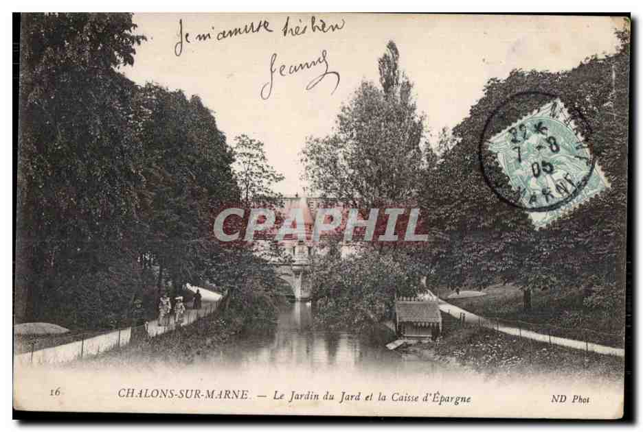 Chalons-sur-Marne — Le Jardin du Jard et la Caisse d'Épargne — ND Phot, n°16