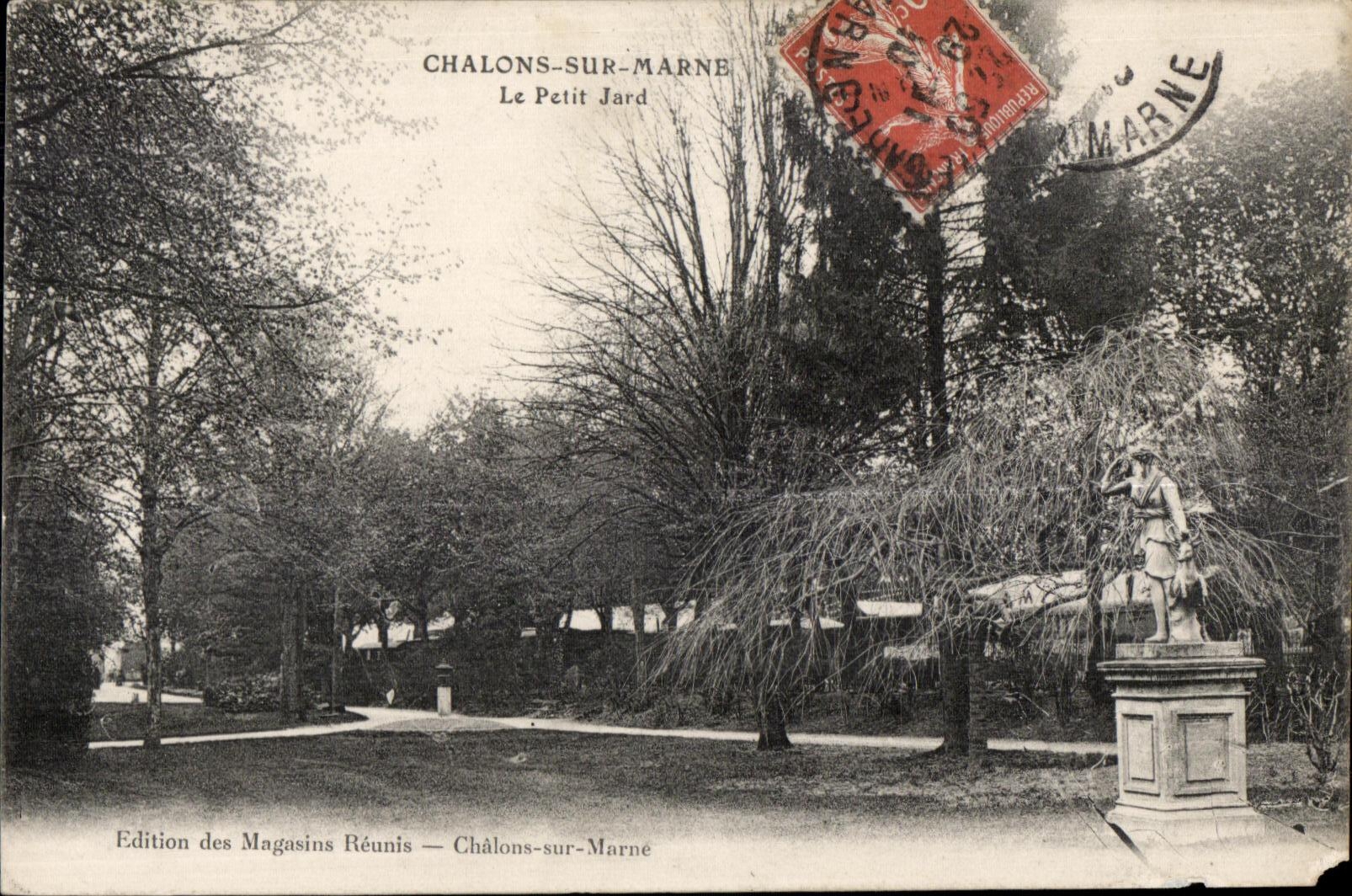 CPA Chalons Sur Marne Le Petit Jard