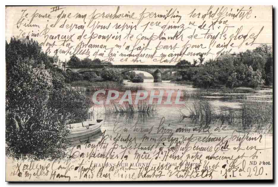 Châlons-sur-Marne — Brücke der Marne — ND Phot.