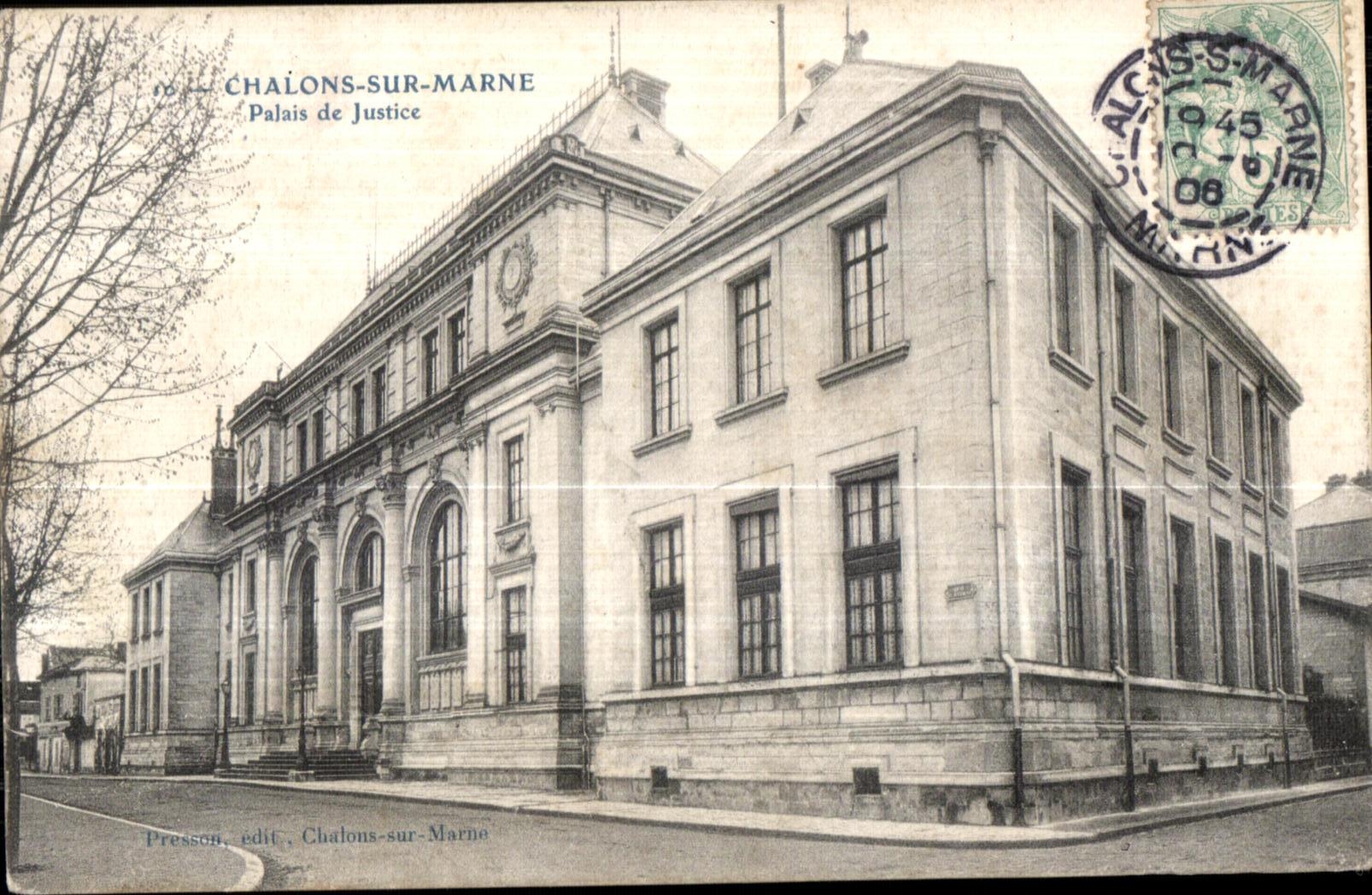 CPA Chalons Sur Marne Palais de Justice