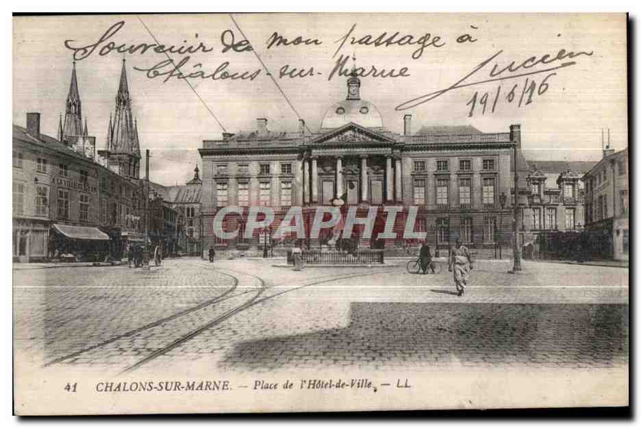 Chalons-sur-Marne — Place de l'Hôtel-de-Ville — LL n°41