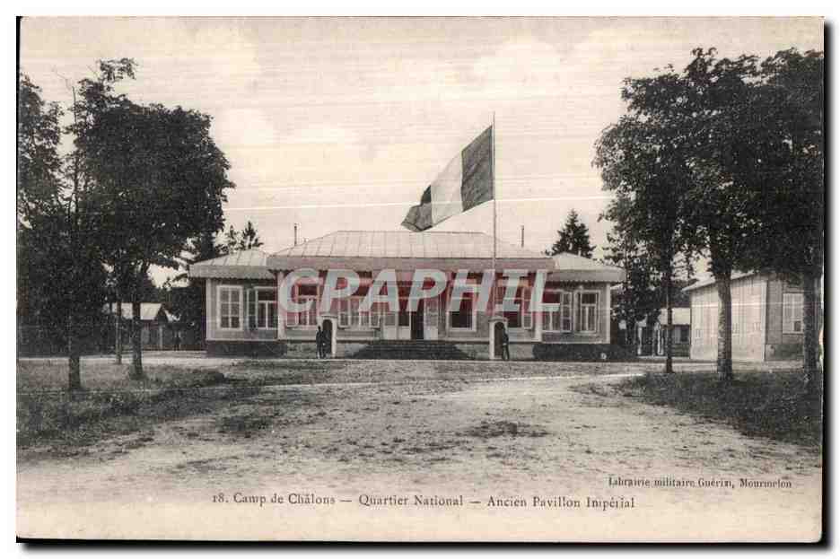 Camp de Châlons — Quartier National — Ancien Pavillon Impérial — Labratoire militaire Guérin, Mourmelon