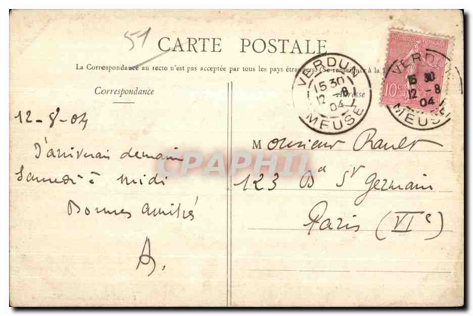 Au Camp de Châlons — L'Épluchage des Pommes de terre — Librairie Militaire Guérici, Mourmelon — Reverso