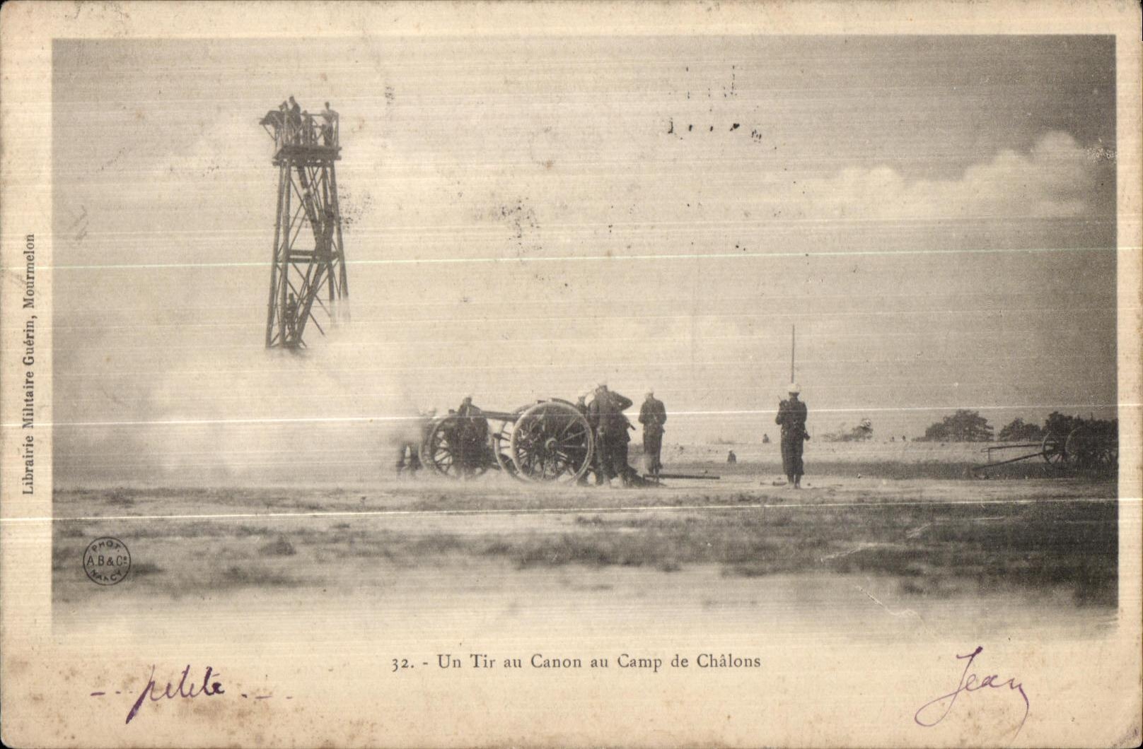 Un Tir au Canon au Camp de Châlons — Librairie Militaire Guérin, Mourmelon — n°32
