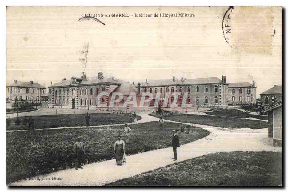 CPA Militaria Chalons sur Marne Interieur de I Hopital Militaire