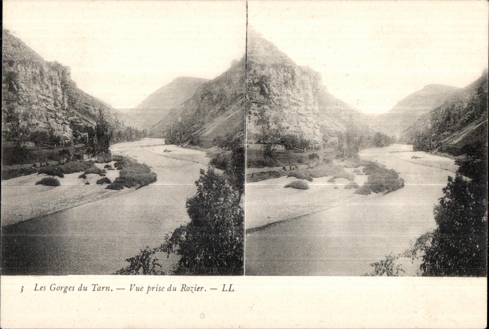 Les Gorges du Tarn — Vue prise du Rozier — LL