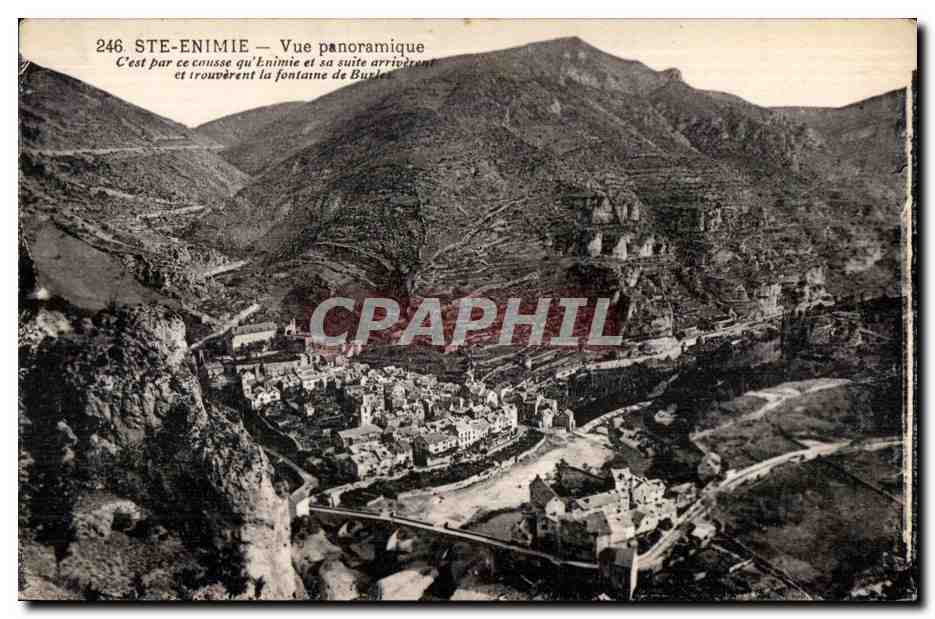 Ste-Enimie — Vue panoramique — éditeur non identifié, n° de série 246