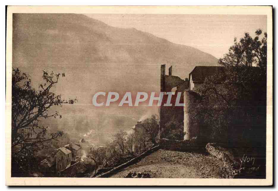 CPA Groges Du Tarn Sainte Enimie (Lozere) Ruines de I ancien Monastere