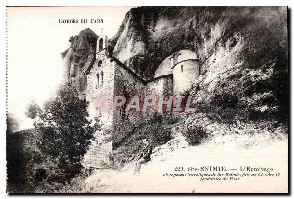 Gorges du Tarn — L'Ermitage de Ste-Enimie, fondatrice du Pays