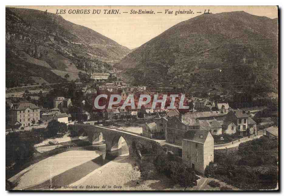 CPA Gorges Du Tarn Ste Enimie Vue generale