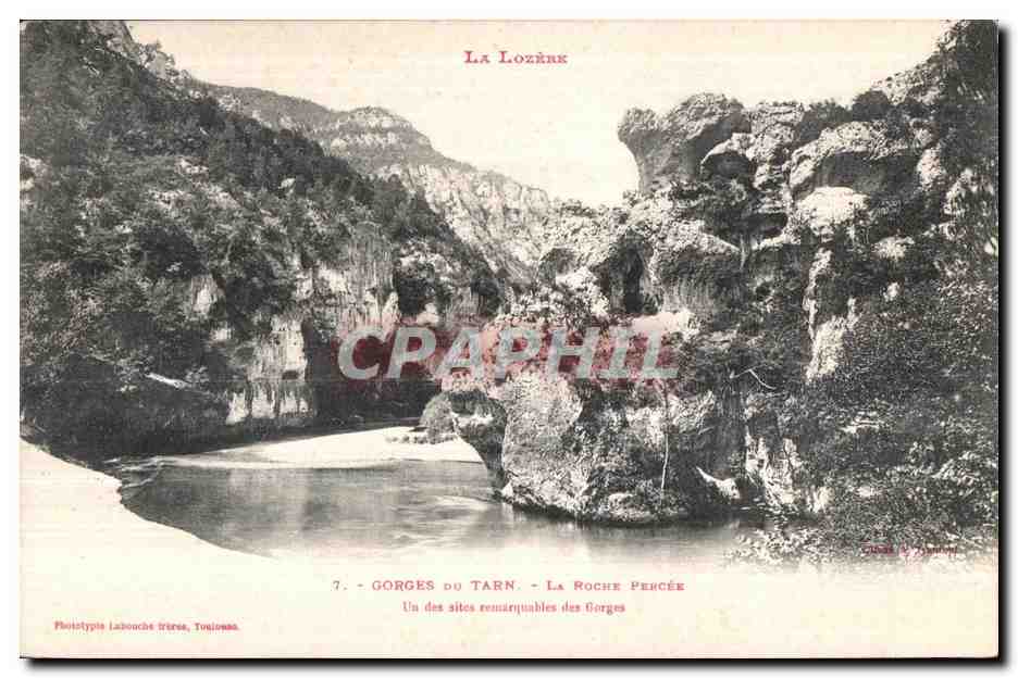 Gorges du Tarn — La Roche Percée — Photoitype Labouché Irènes, Toulouse