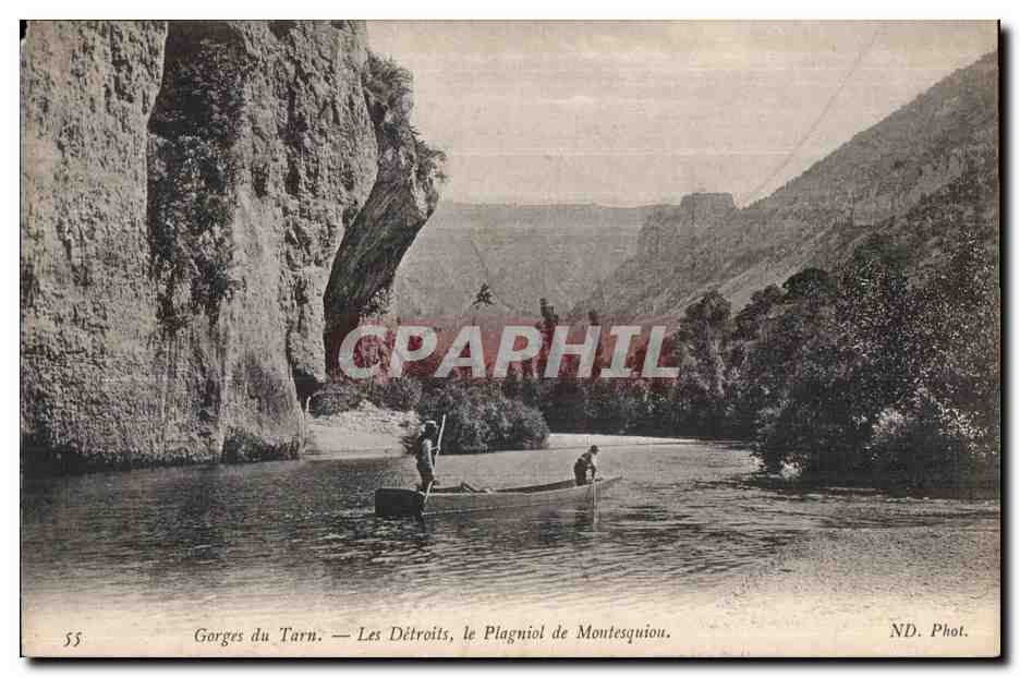 CPA Gorges du Tarn Les Detroits le Plagniol de Montesquiou