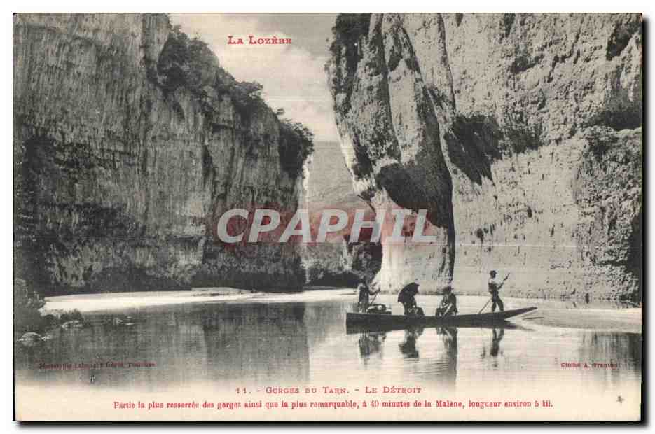 Gorges du Tarn - Le Détroit — La Lozère, Verlag A. Groux, Nr. 14