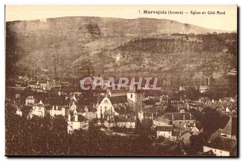 CPA Marvejols (Lozere) Eglise et Cote Nord
