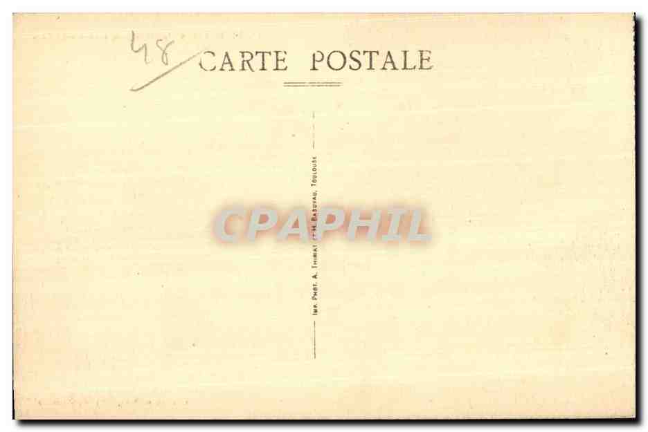 CPA Marvejols (Lozere) Quartier de l Impery — Rückseite