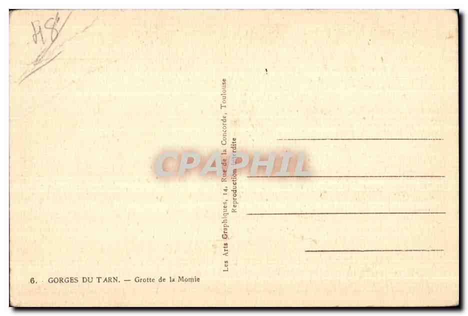 Gorges du Tarn — Grotte de la Momie — ARGRA — Reverso