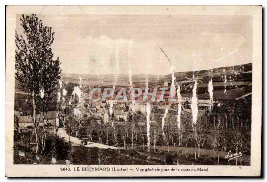 CPA Le Bleymard (Lozere) Vue generale prise de la route du Mazel
