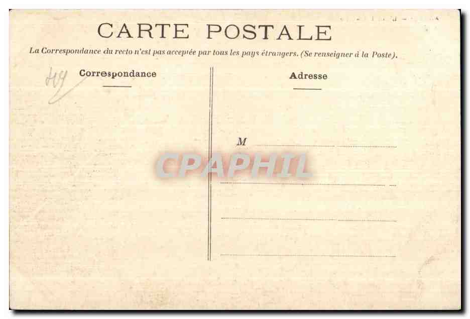 CPA Angers L Hotel de Ville — Rückseite