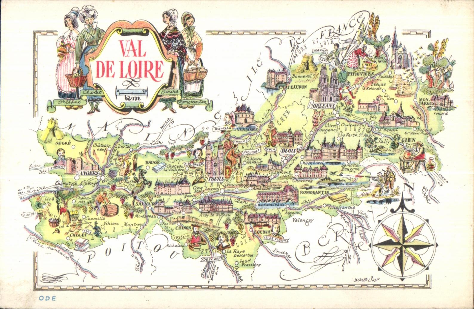 CPA Val De Loire Angers Cholet Saumur Tours Gien Loches Pithiviers