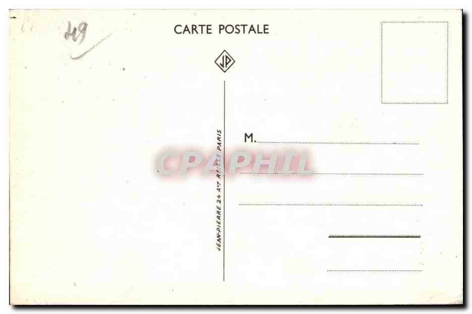 CPA Val De Loire Angers Cholet Saumur Tours Gien Loches Pithiviers — Rückseite