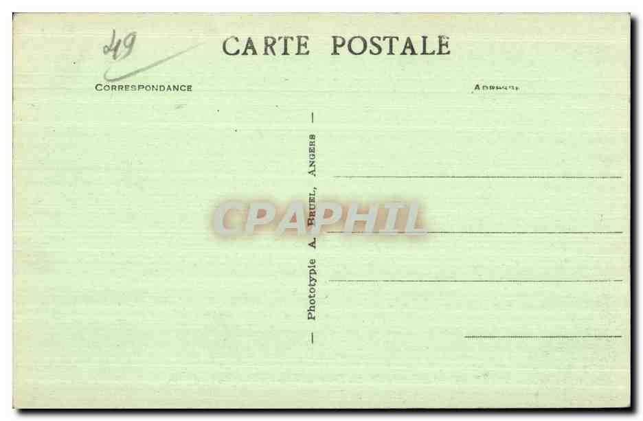 CPA Angers Jardin des Plantes Passerelle rustique — Rückseite