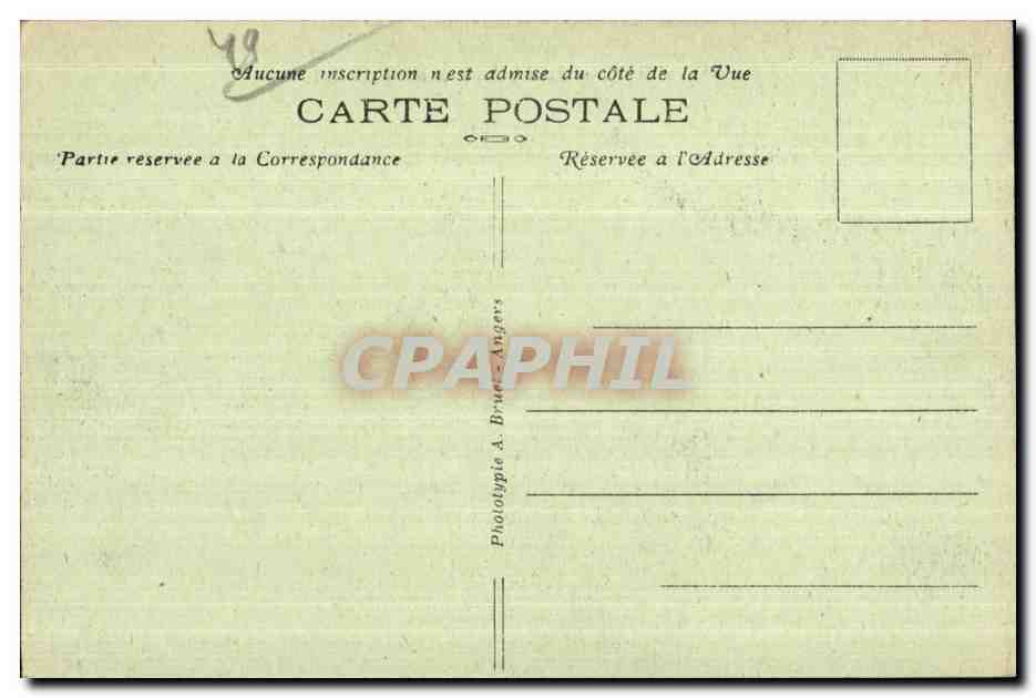 CPA Angers Place Lorraine et Jardin Du Mail — Rückseite