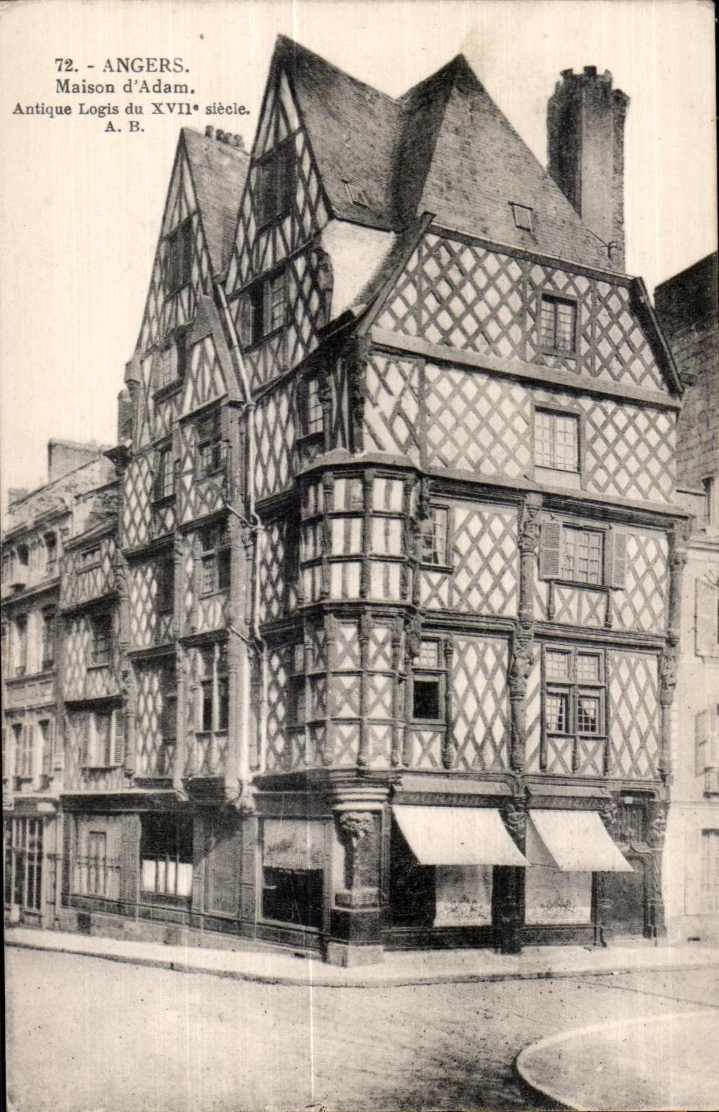 CPA Angers Maison d Adam Antique Logls Du XVII stecle