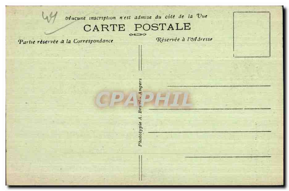 CPA Angers Maison d Adam Antique Logls Du XVII stecle — Rückseite