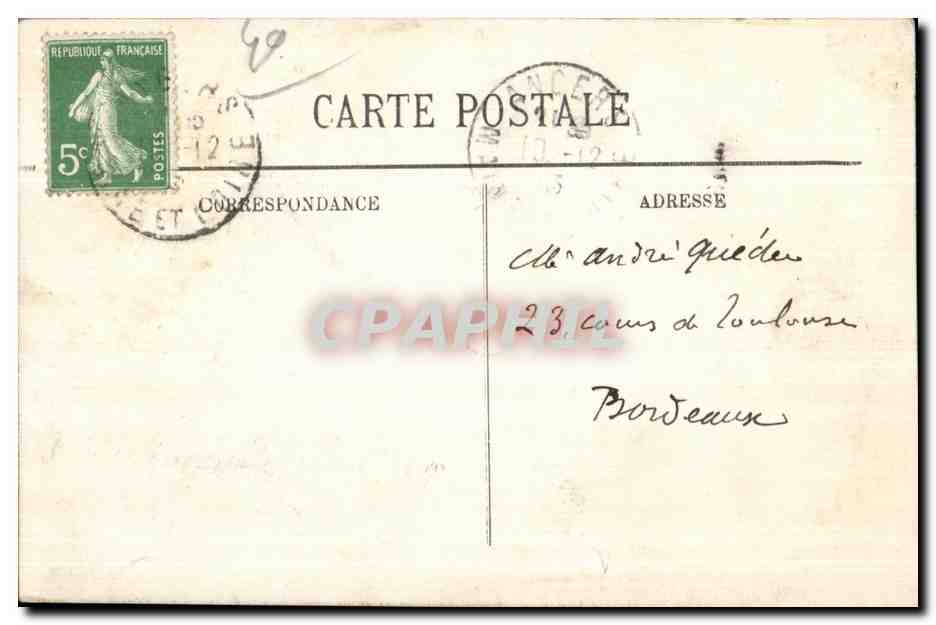 CPAAngers Le Logis d Adam — Rückseite