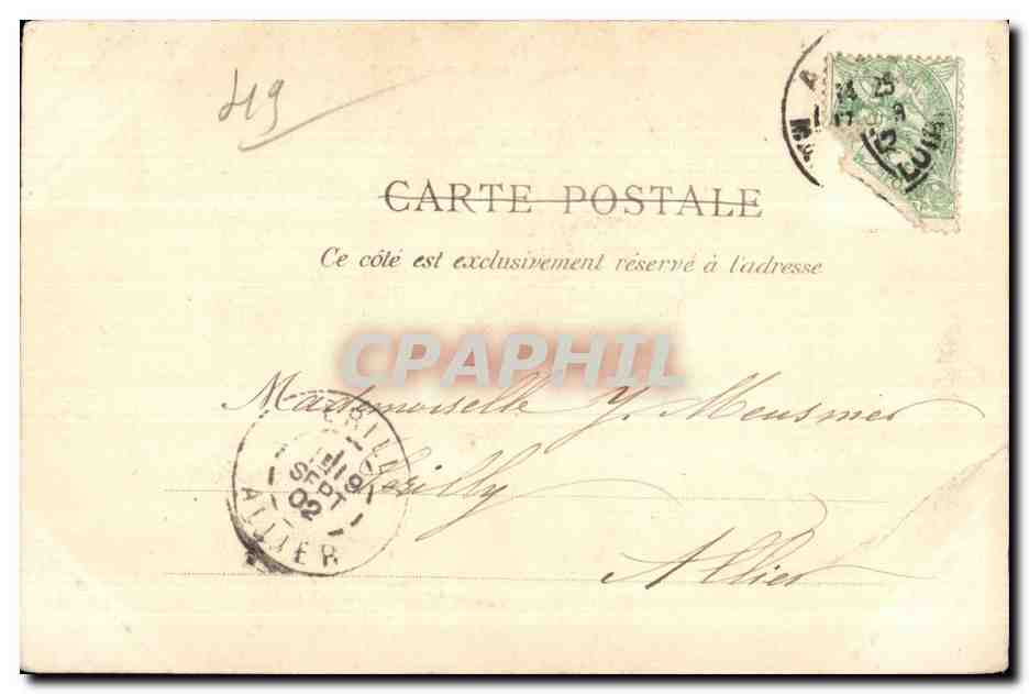 CPA Angers Ancien Chateau des Ponts de Ce — Rückseite