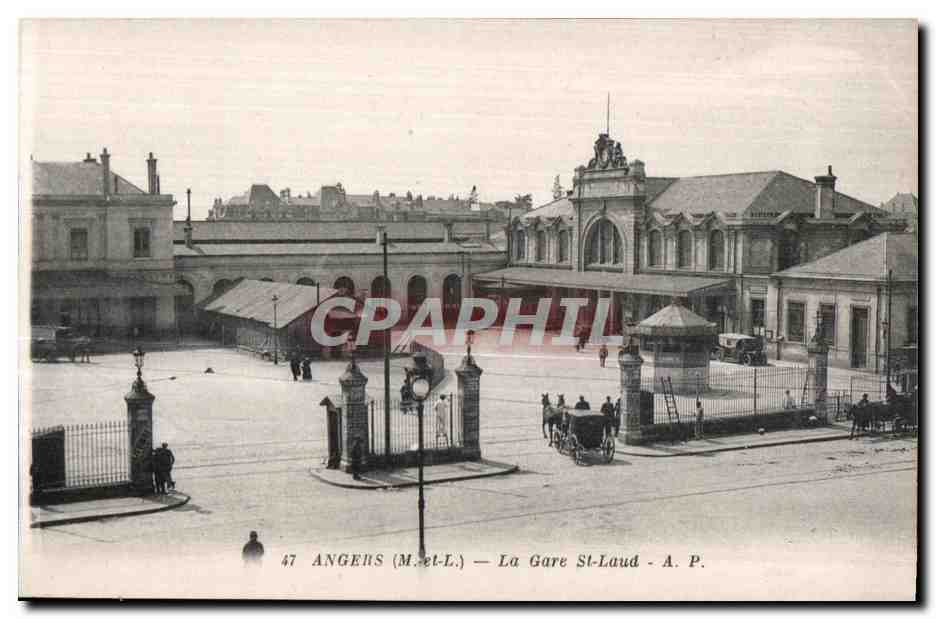 CPA Angers (M et L) La Gare St Laud