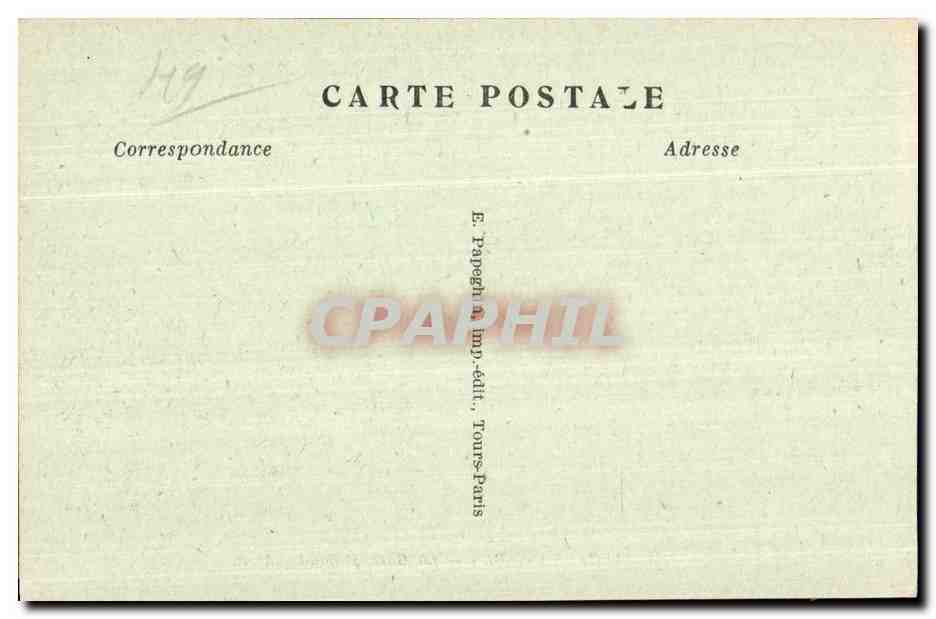 CPA Angers (M et L) La Gare St Laud — Rückseite