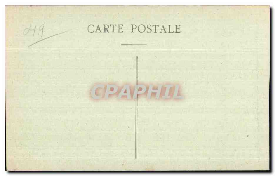 CPA Angers Rue et Statue Beaurepaire Pont de Verdun  — Verso