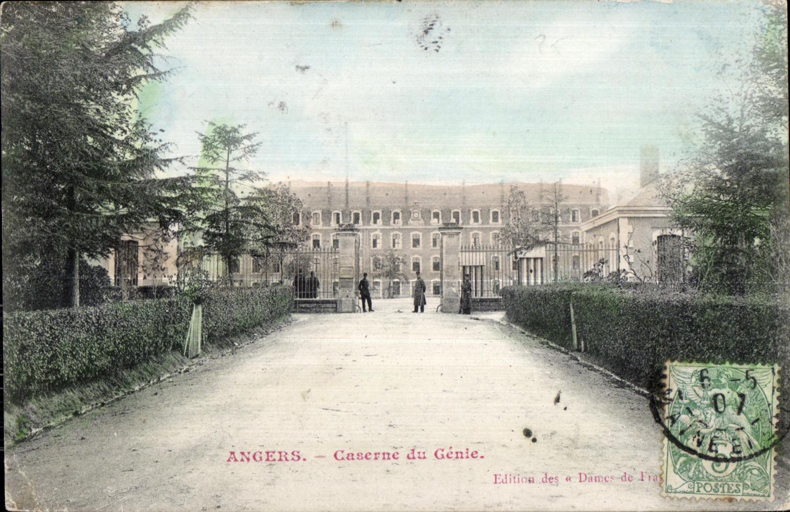 CPA Angers Caserne du Genie Militaria