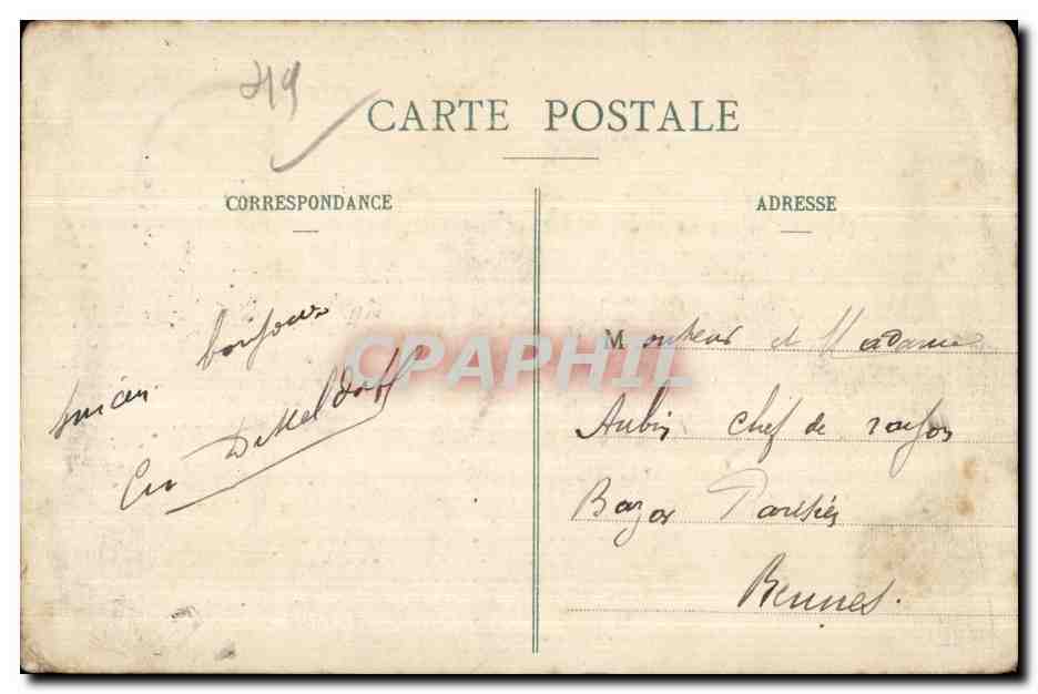 CPA Angers Le Theatre et Place du Ralliement LV phot — Verso