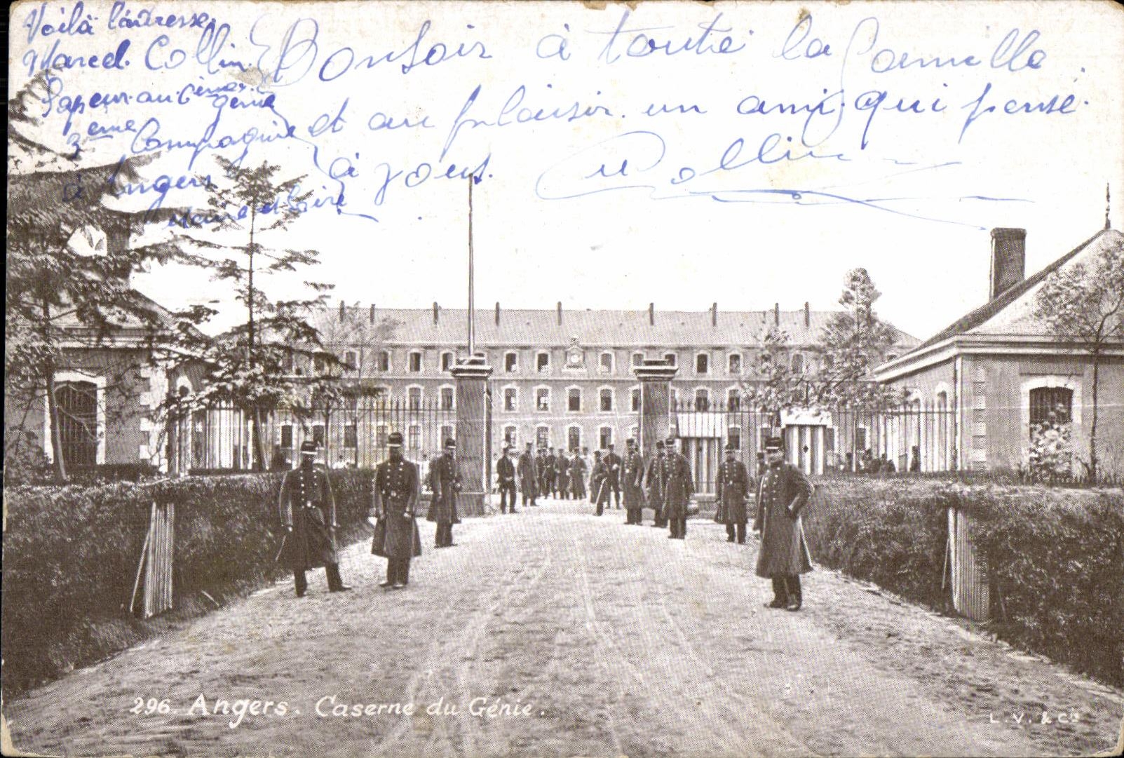 CPA Angers Caserne du Genie Militaria