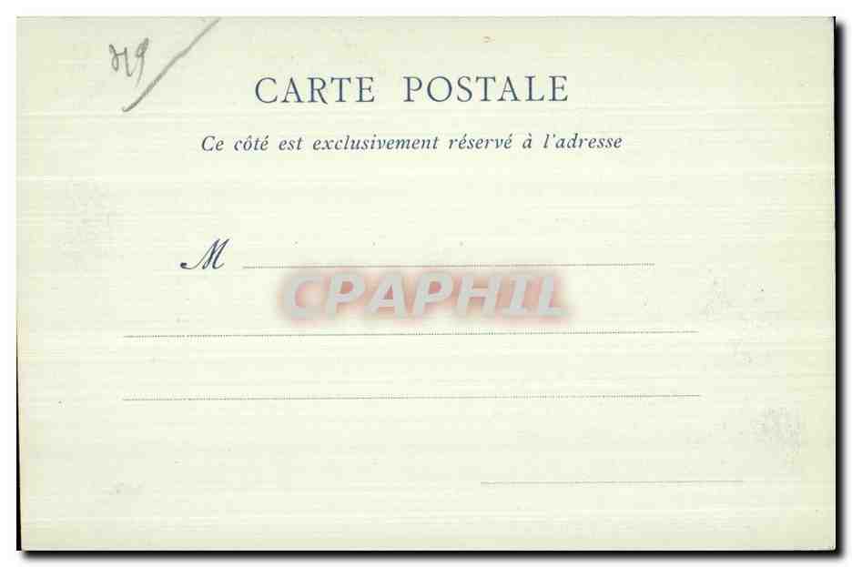 CPA Angers L Hotel Pince — Rückseite