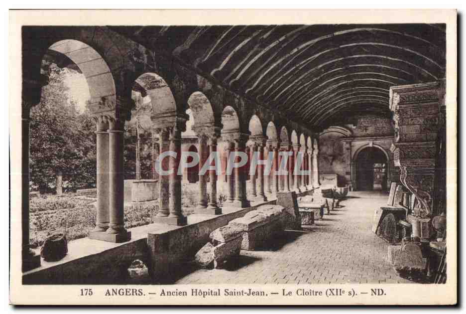CPA Angers Ancien Hopital Saint Jean Le Cloitre (XII s)