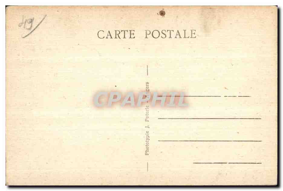 CPA Angers Place Du Ralliement Et rue Lenepveu — Rückseite