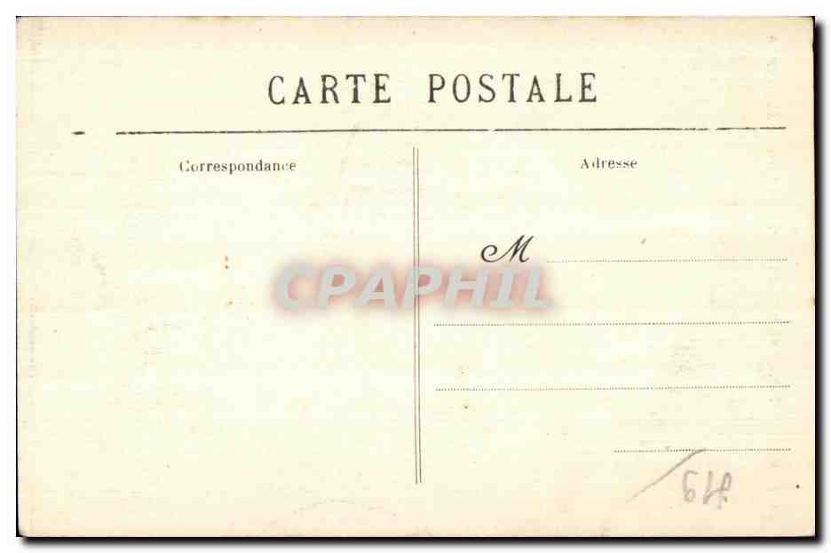 CPA Angers Interieur de la Catbedrale La Nef et le Grand Autel — Rückseite