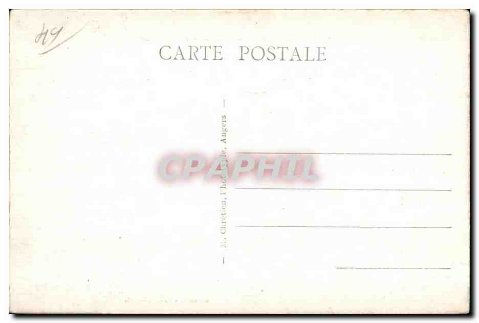 CPA Le Lion d Angers Chateau de I IsIe Briand — Rückseite