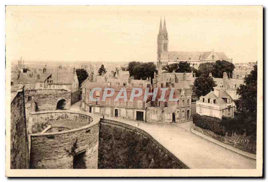 CPA La douce france angers (Maine et Loire) vue generale prise du chateau