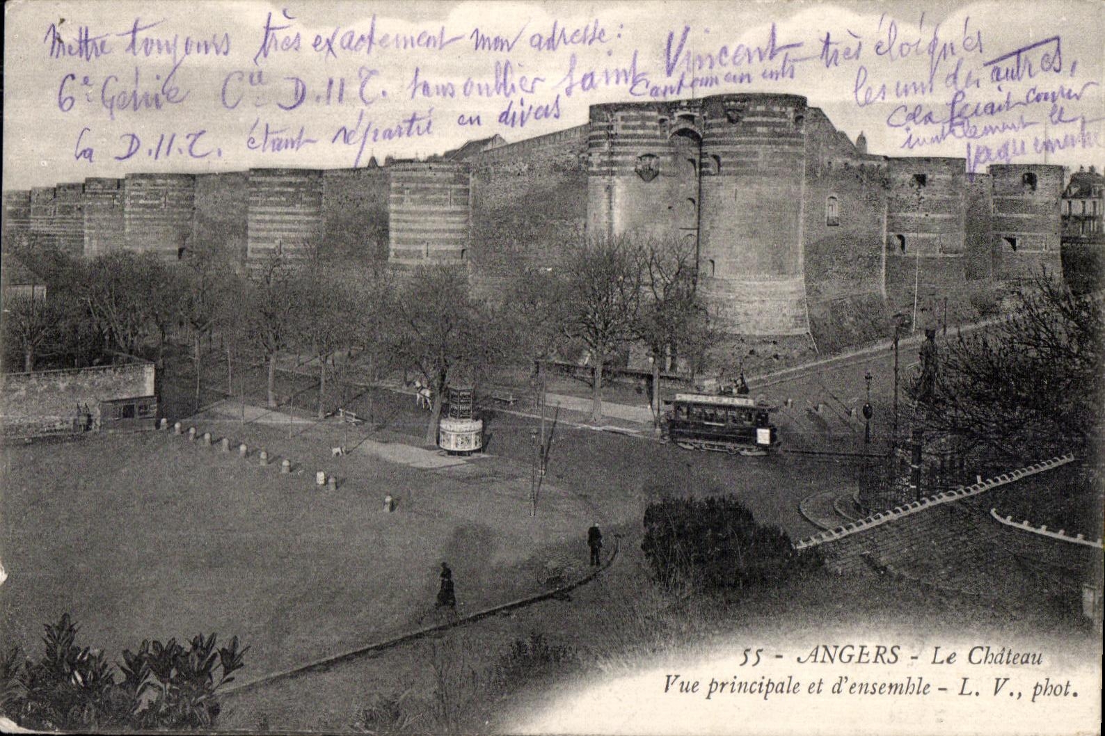 CPA Angers le chateau vue principale et d ensemble 