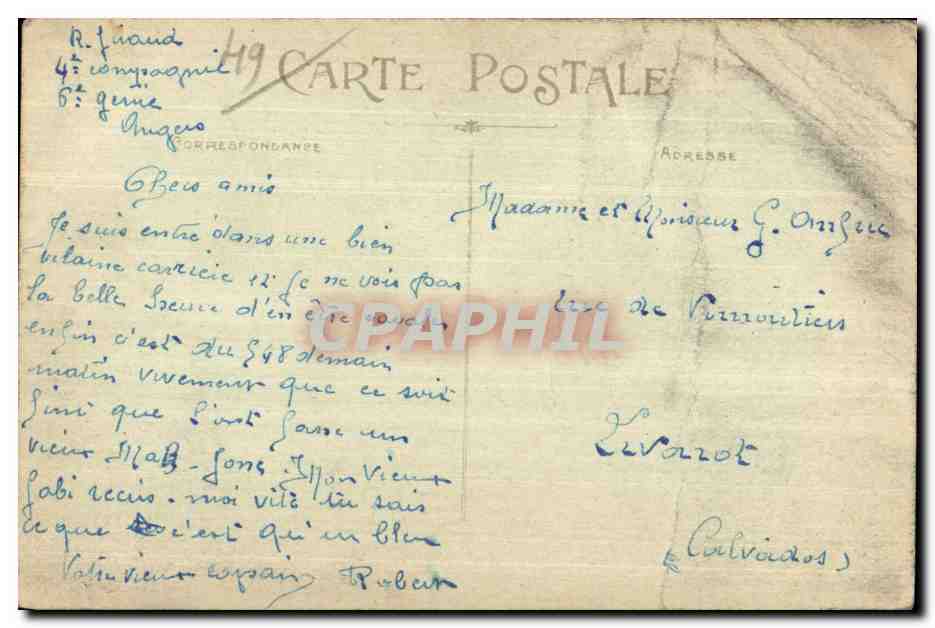 CPA Angers exercices de pontage sur la loire par le genie Militaria  — Rückseite