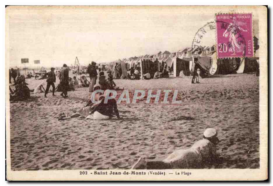 Saint Jean-de-Monts (Vendée) — La Plage — Phototype Jettly-Poupin, Mortagne