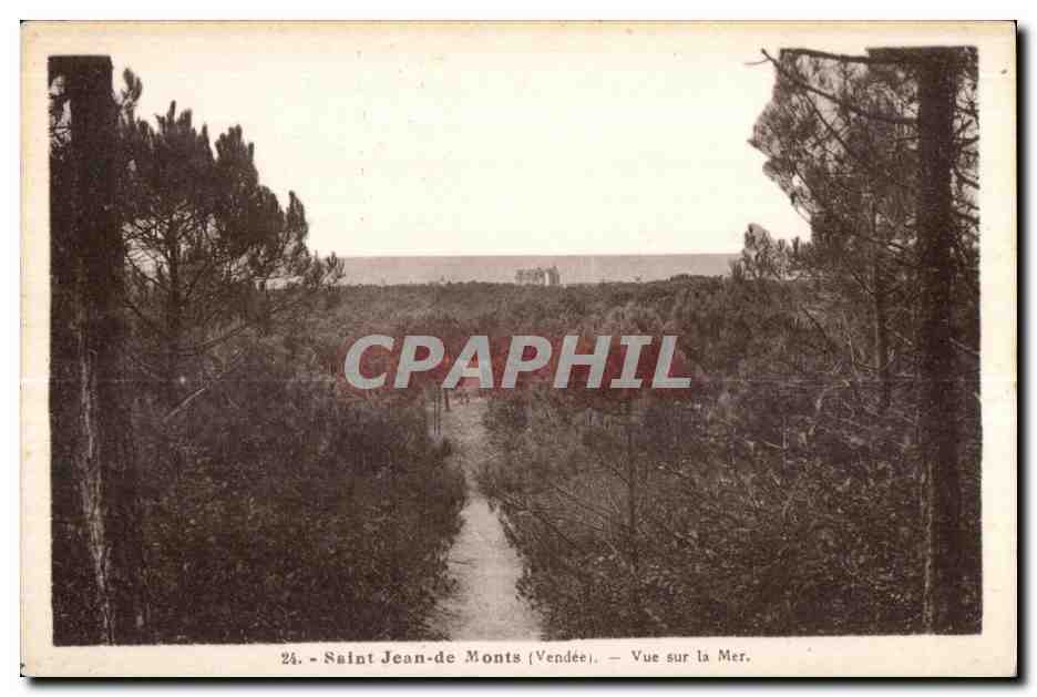 CPA Saint Jean de Monts (Vendee) Vue sur la Mer