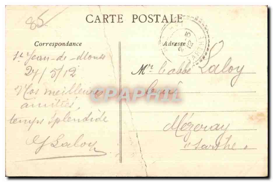 St-Jean-de-Monts (Vendée) — La plage à marée montante — Artaud-Nogais, Nantes — Reverso