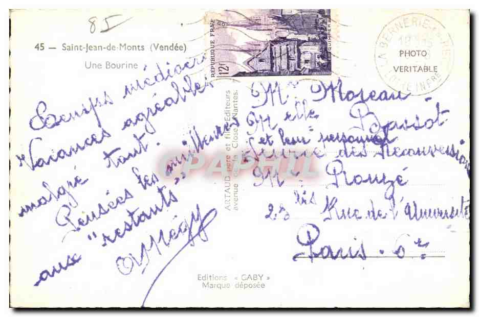 Une Bourine — Saint-Jean-de-Monts (Vendée) — Éditions Caby — Reverso
