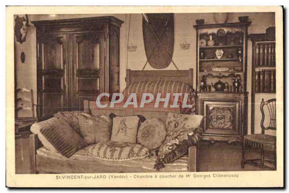 CPA St Vincent Sur Jard (Vendee) Cuisine a Coucher de M Georges Clemenceau