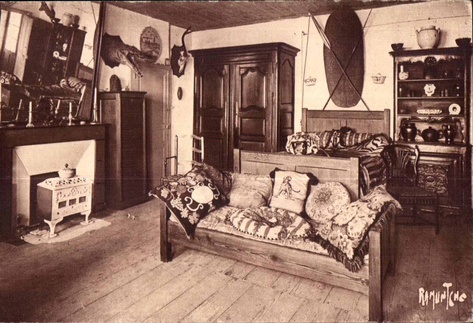 CPA Bel Esbat St Vincent de Jard (Vendee) Chambre a Coucher du President Georges Clemenceau